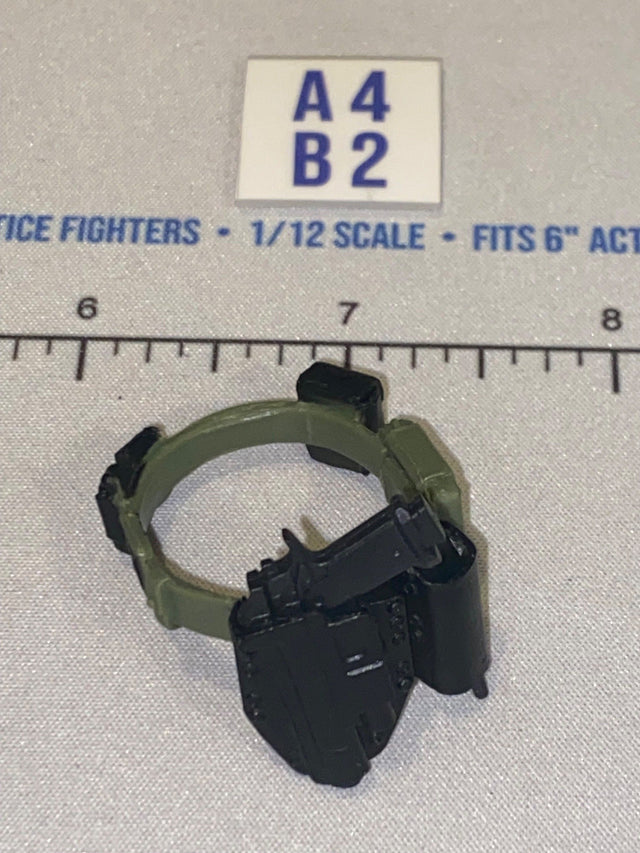 1/12 Scale Modern Era Olive Drab and Black Tactical Field Pistol Holster Gear Set - Valaverse