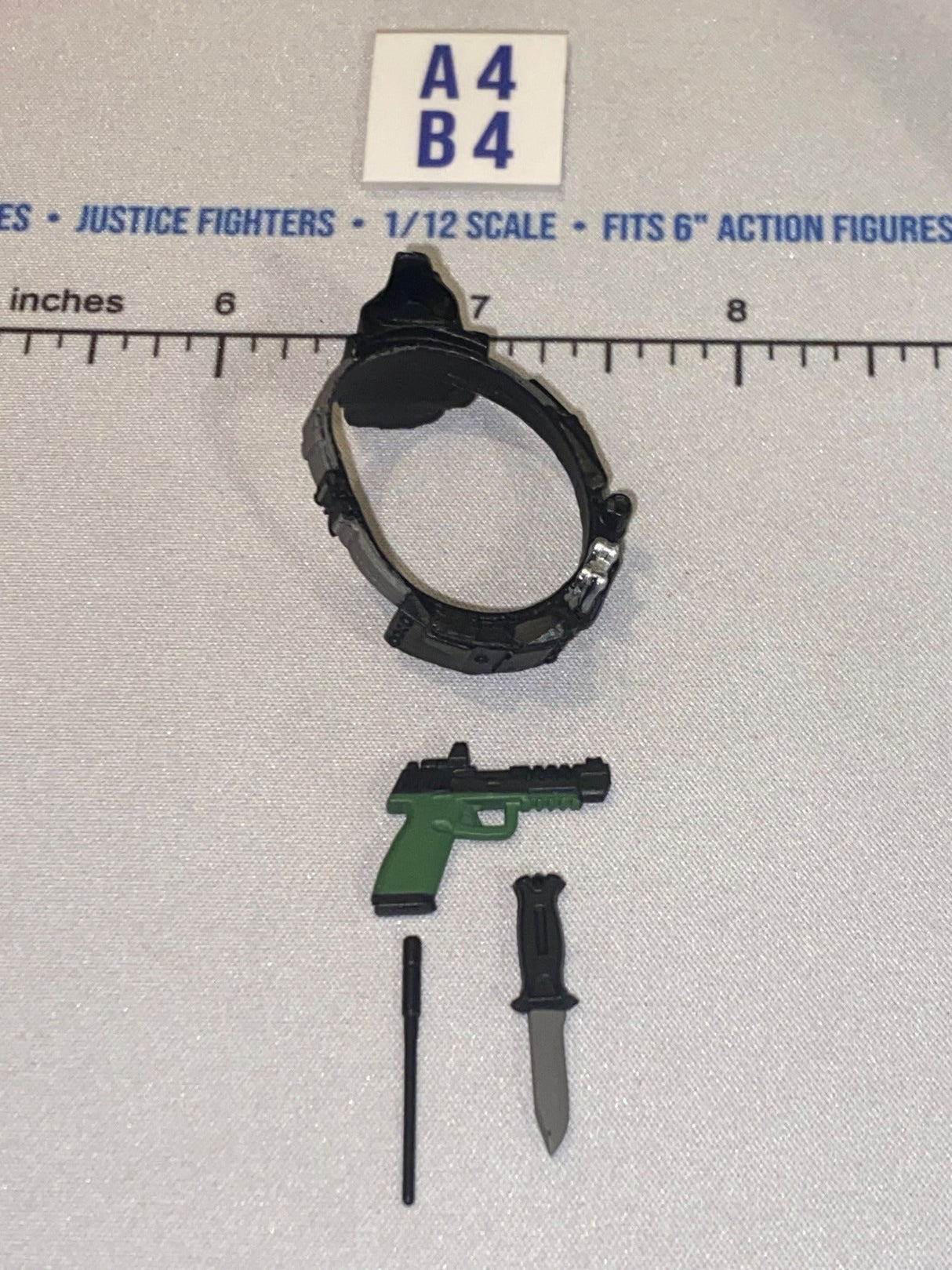 1/12 Scale Valaverse Modern Era Tactical Wrist Gauntlet with Knife and Rod Accessories