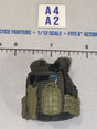 1/12 Scale Modern Era Olive Drab Tactical Plate Carrier Vest with Grenades - Valaverse