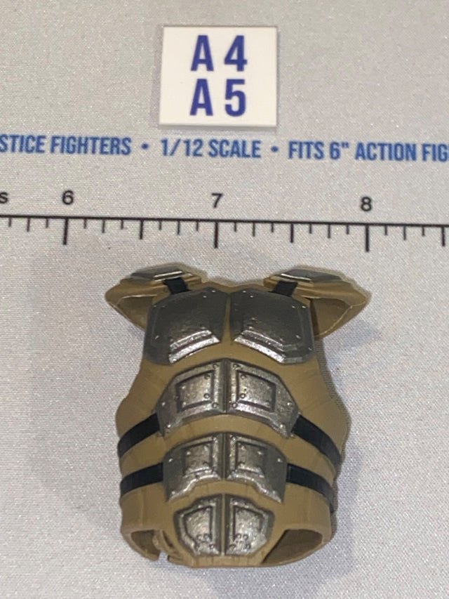 1/12 Scale Science Fiction Modern Era Tan Tactical Body Armor Vest - Valaverse