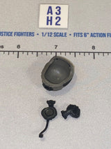 1/12 Scale Modern Era Gray Tactical Helmet with Communications Headset - Valaverse