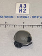 1/12 Scale Modern Era Gray Tactical Helmet with Communications Headset - Valaverse