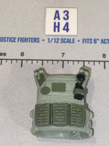 1/12 Scale Valaverse Modern Era Olive Drab Tactical Plate Carrier Vest with Ammunition Pouches