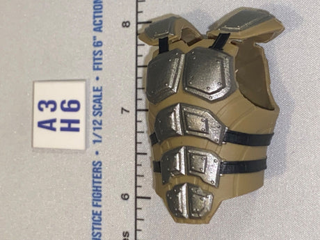 1/12 Scale Modern Era Sci-Fi Tan Tactical Body Armor Vest - Valaverse