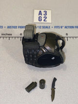 1/12 Scale Modern Era Tactical Body Armor Vest - Black and Olive - Valaverse