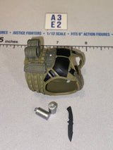 1/12 Scale Modern Era Tactical Body Armor Vest with Knife and Grenade - Valaverse