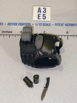 1/12 Scale Modern Era Tactical Body Armor Vest - Black and Olive - Valaverse