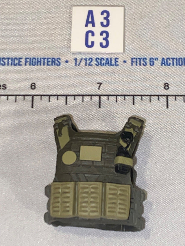1/12 Scale Modern Era Olive Drab Tactical Body Armor Vest - Valaverse