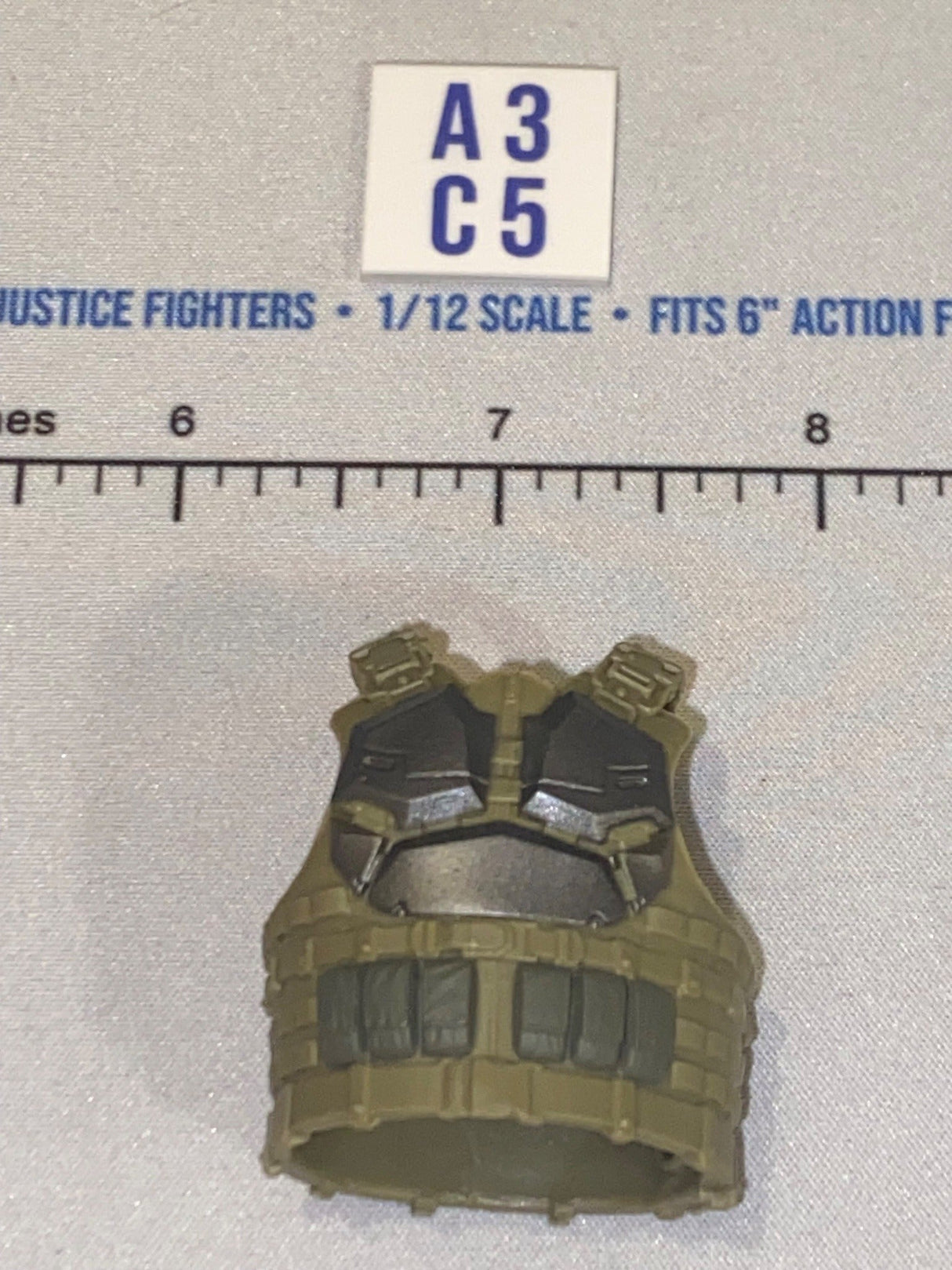 1/12 Scale Modern Era Tan Tactical Body Armor Vest - Valaverse