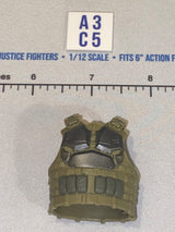 1/12 Scale Modern Era Tan Tactical Body Armor Vest - Valaverse