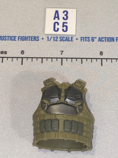 1/12 Scale Modern Era Tan Tactical Body Armor Vest - Valaverse