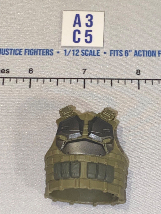 1/12 Scale Modern Era Tan Tactical Body Armor Vest - Valaverse