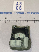 1/12 Scale Modern Era Olive Drab and Grey Tactical Body Armor Vest - Valaverse