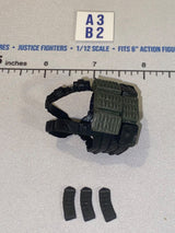 1/12 Scale Modern Era Black Tactical Chest Rig - Valaverse