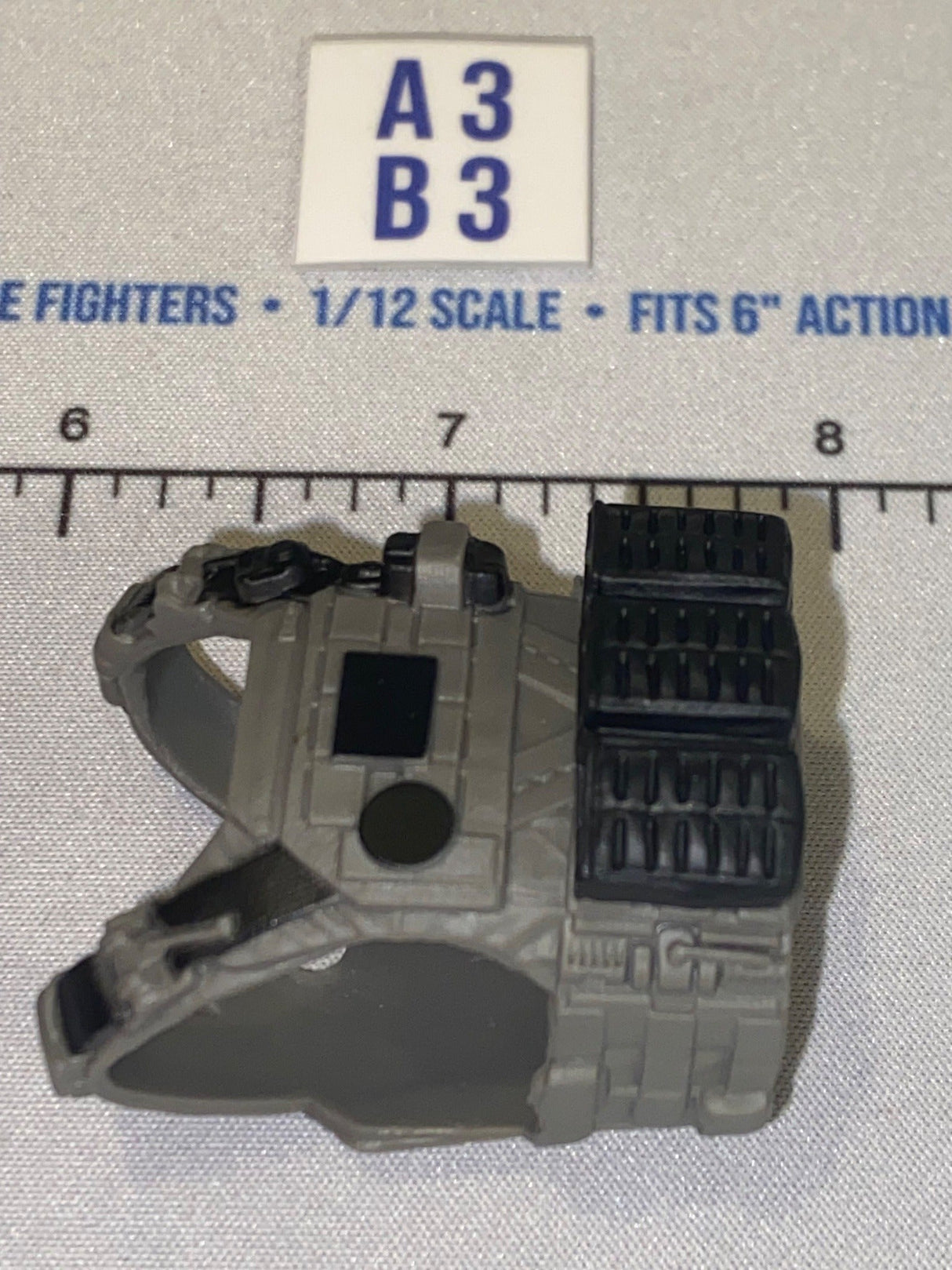 1/12 Scale Modern Era Tactical Body Armor Vest - Grey - Valaverse