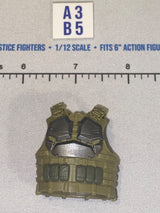1/12 Scale Modern Era Green Tactical Body Armor Vest - Valaverse