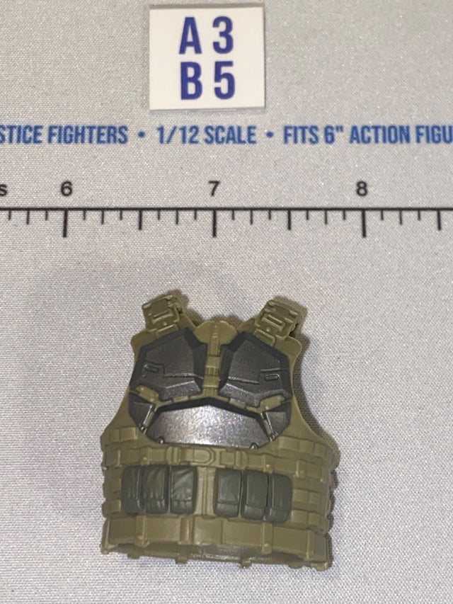 1/12 Scale Modern Era Green Tactical Body Armor Vest - Valaverse