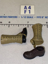 1/12 Scale WWII US Boots with Leggings - DID Reiben BAR Guner