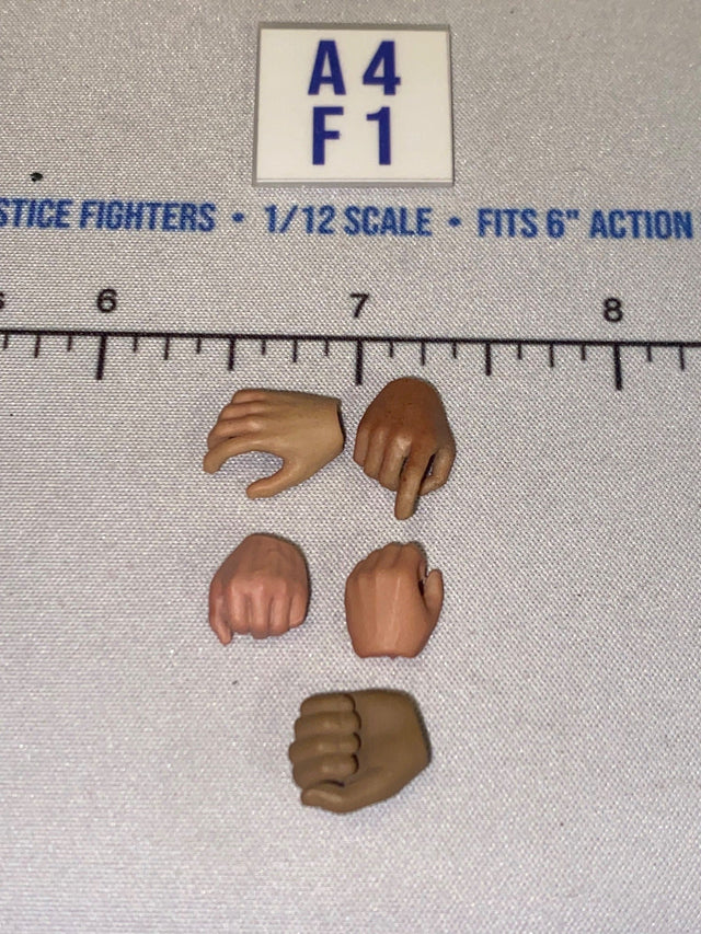1/12 Scale Hand Set - Mixed Skin Tones