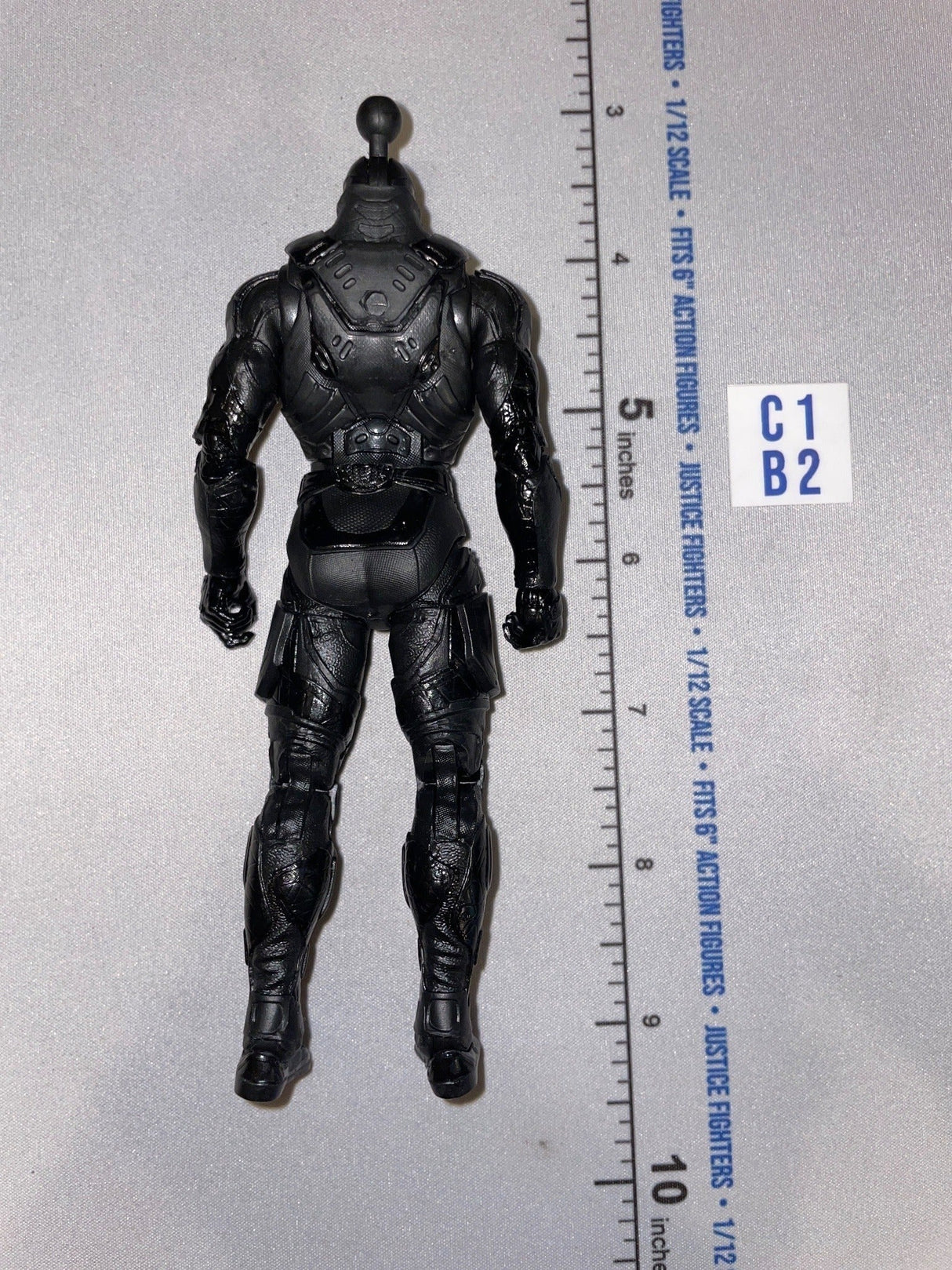 1/12 Scale Modern Era Black Tactical Armored Figure Body - GI Joe Classified