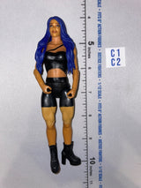 1/12 Scale Modern Era Female Action Figure with Blue Hair - Mattel WWE