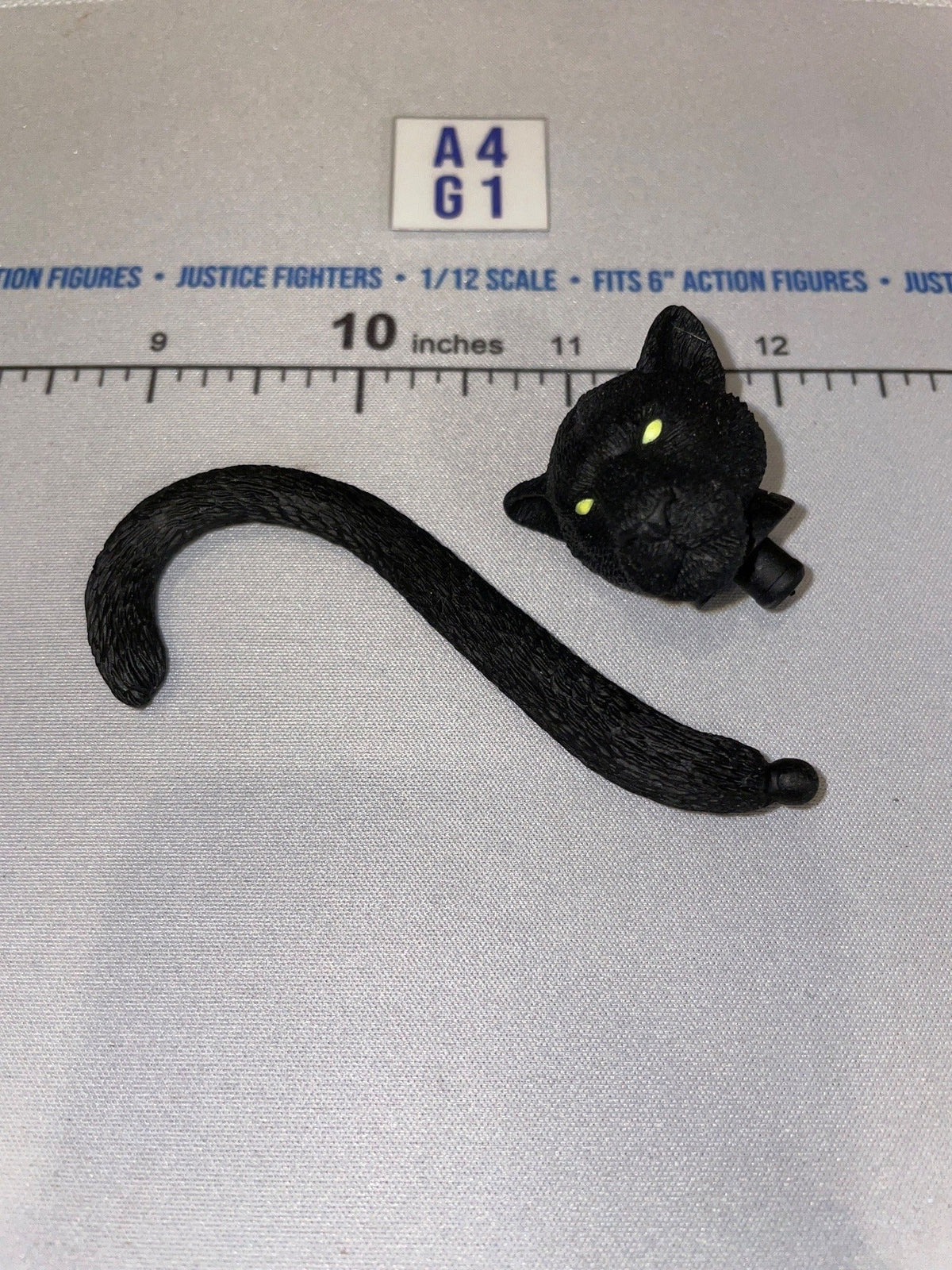 1/12 Scale Black Cat Head Sculpt and Tail Set - Four Horsemen - Mythic Legions