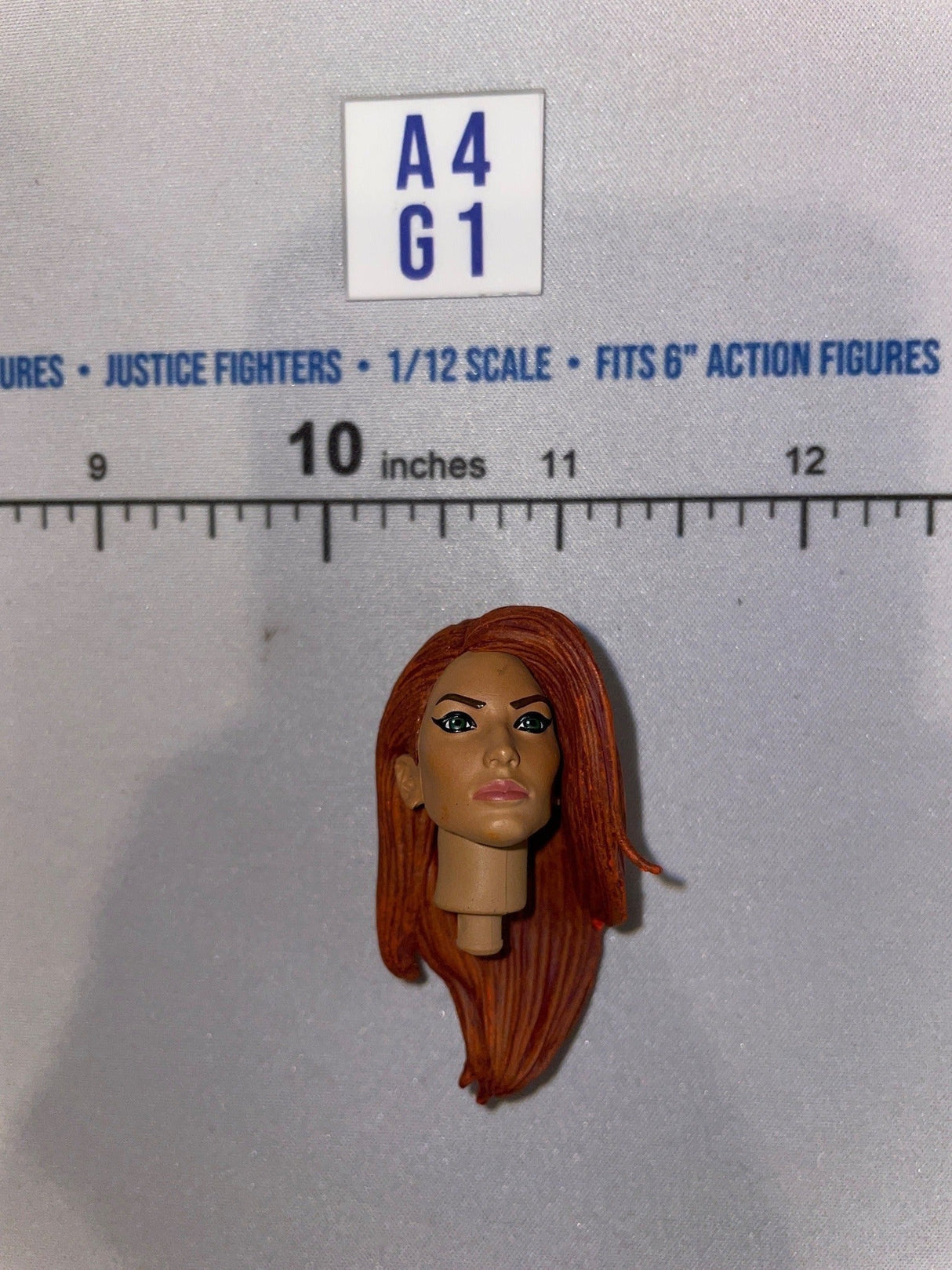 1/12 Scale Four Horsemen - Mythic Legions Female Head Sculpt with Long Red Hair