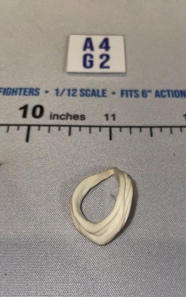 1/12 Scale White Bandana Neck Scarf