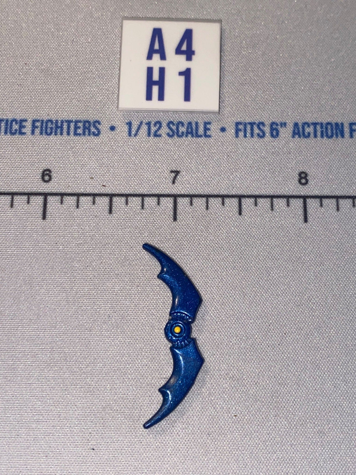 1/12 Scale Batman Batarang - DC Comics - Blue Metallic