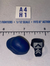 1/12 Scale Modern Era Blue Cobra Trooper Helmet and Armband Set - GI Joe Classified