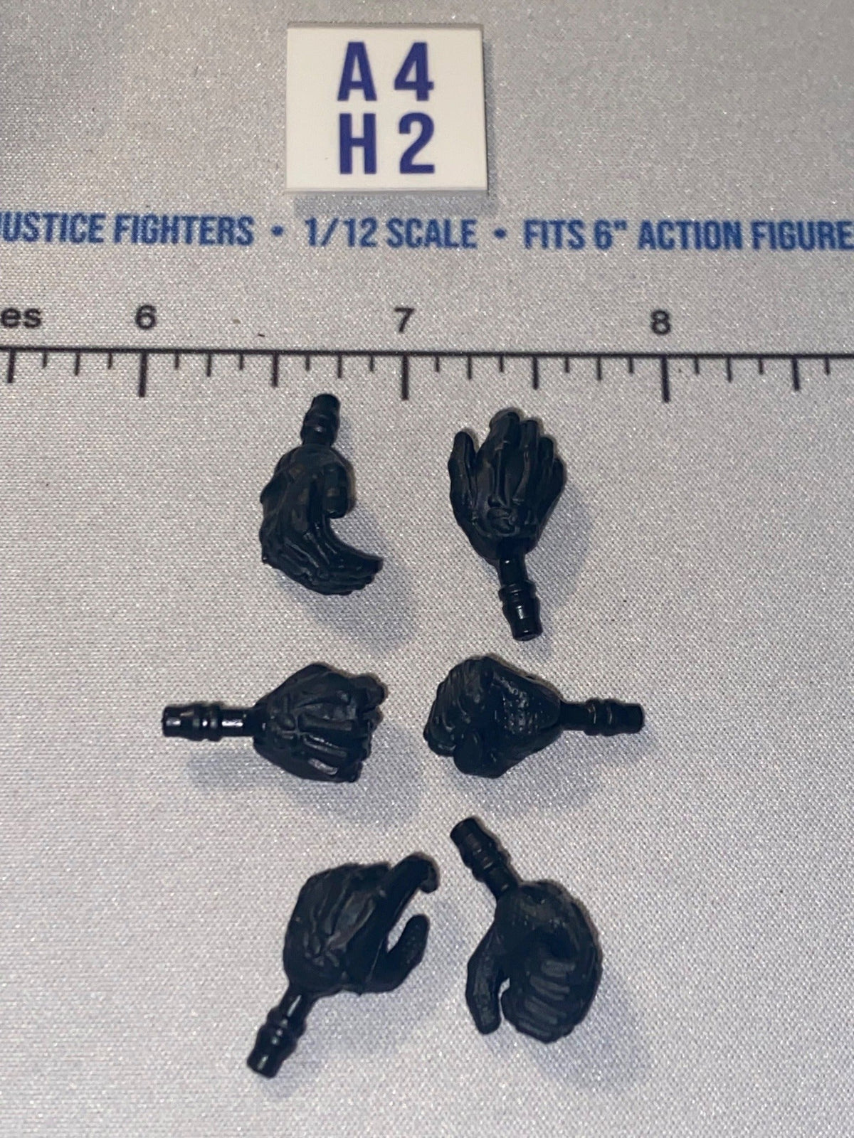 1/12 Scale Interchangeable Black Hands Set