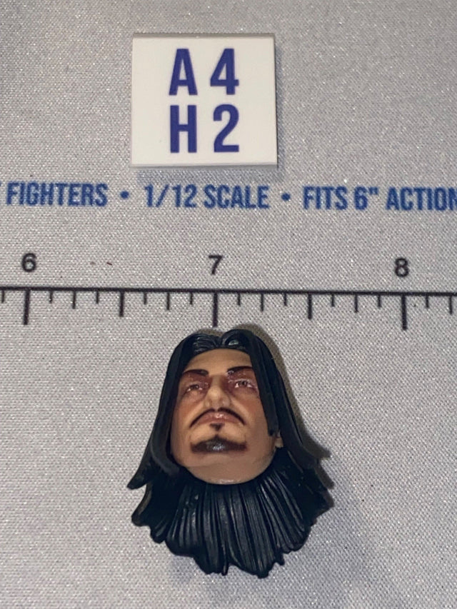 1/12 Scale Male Head Sculpt with Black Hair