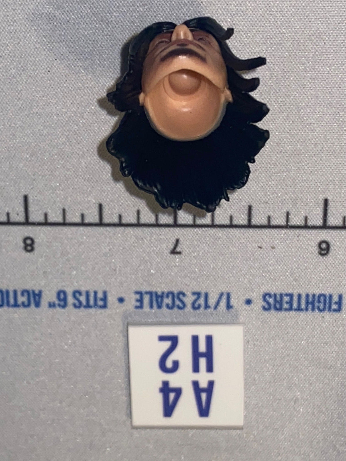 1/12 Scale Male Head Sculpt with Black Hair