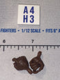 1/12 Scale Male Fist Hands with Trigger Finger Set - African American