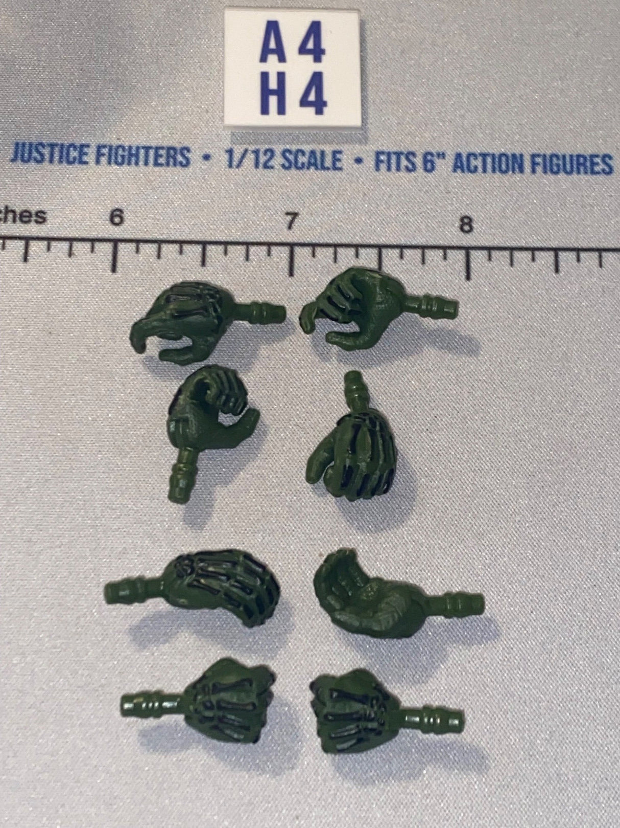 1/12 Scale Modern Era Hands Set - Olive Drab