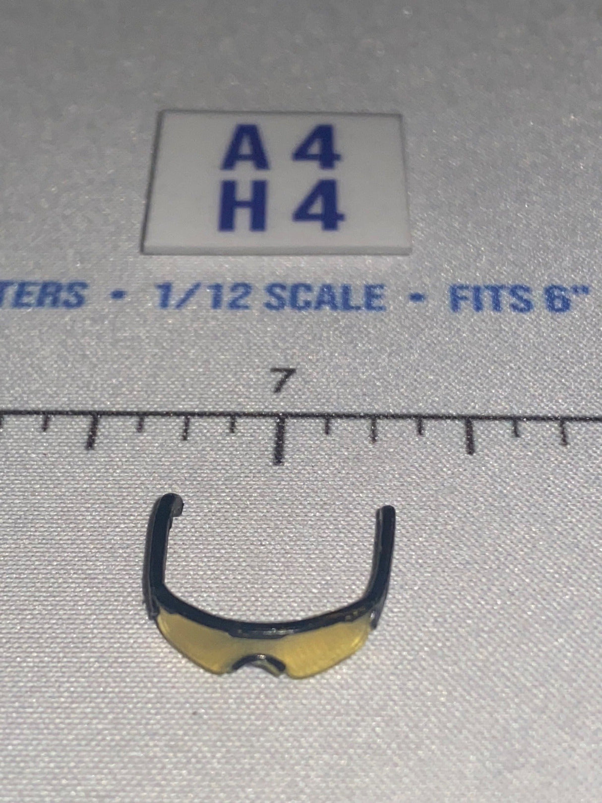 1/12 Scale Modern Era Tactical Sunglasses - Yellow Lens - Valaverse