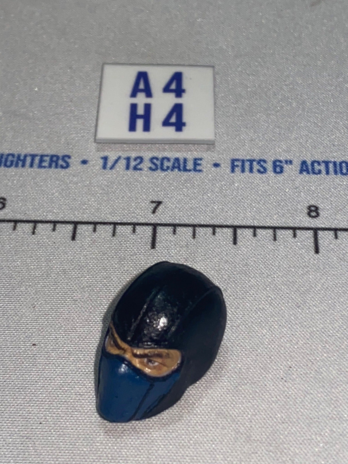 1/12 Scale Modern Era Blue Ninja Mask Head Sculpt