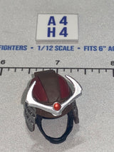 1/12 Scale Medieval Samurai Helmet - Red and Silver - GI Joe Classified
