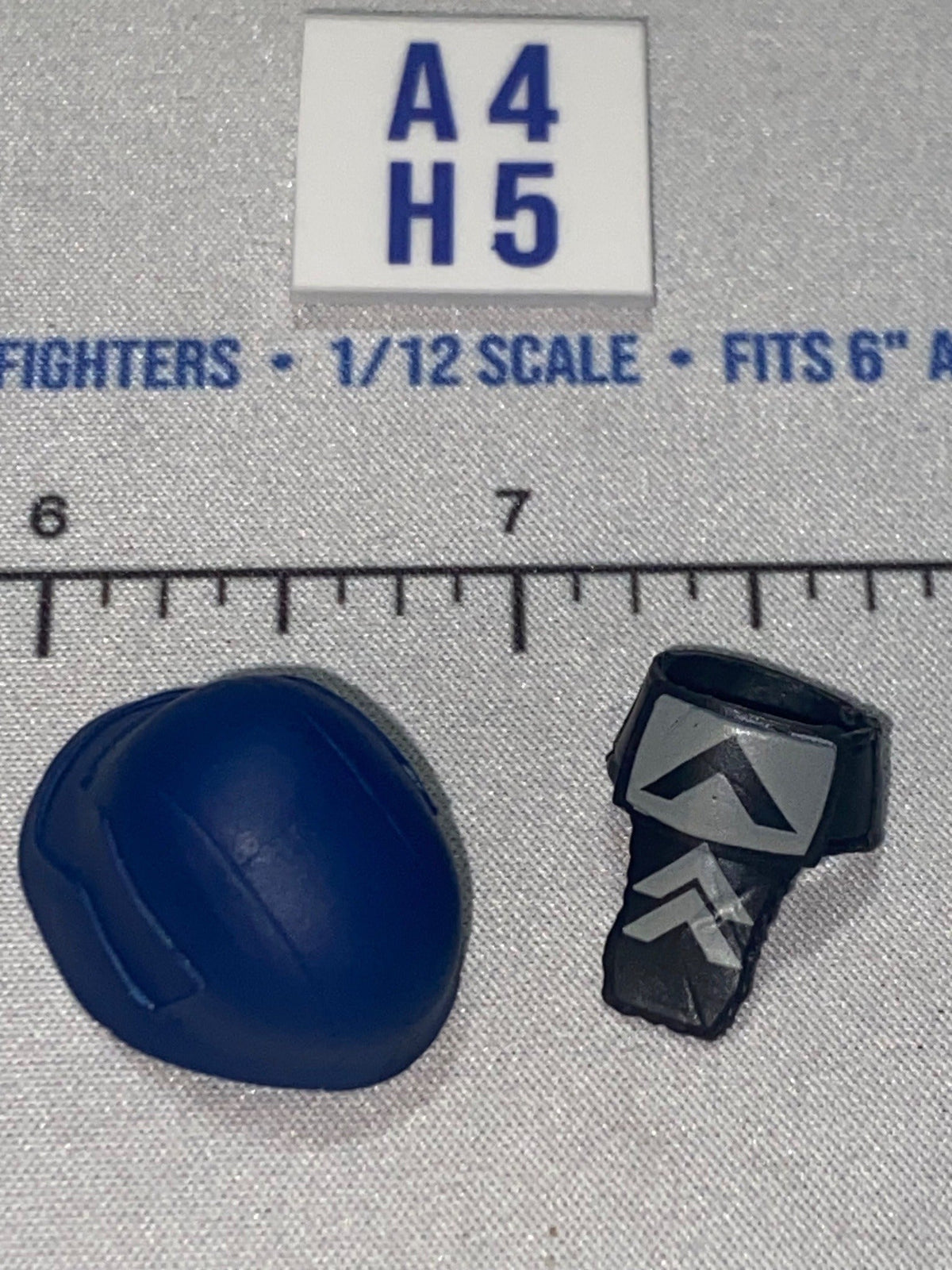 1/12 Scale Modern Era Blue Cobra Trooper Helmet and Armband Set - GI Joe Classified