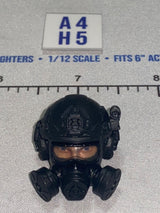 1/12 Scale Valaverse Modern Era Full Face Tactical Helmet with Gas Mask Head Sculpt