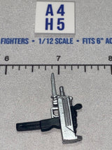 1/12 Scale Modern Era Uzi Submachine Gun with Bayonet