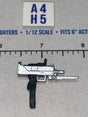 1/12 Scale Modern Era Uzi Submachine Gun with Bayonet