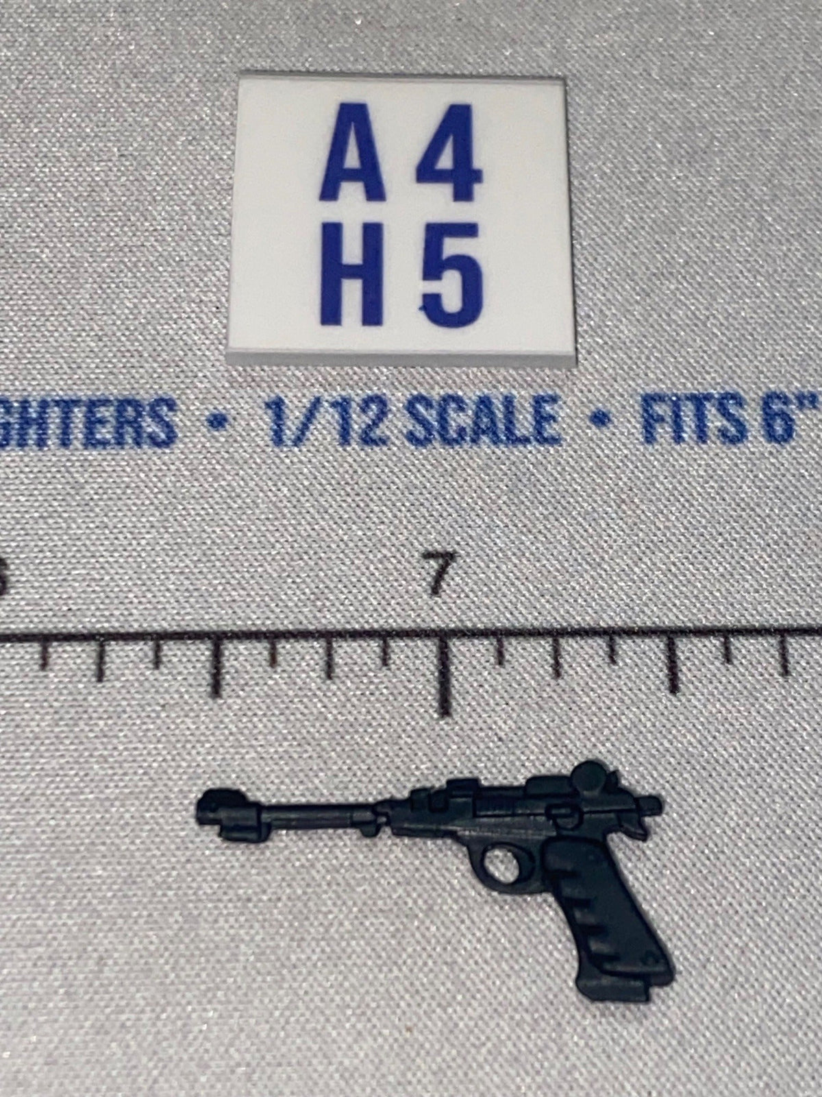 1/12 Scale Science Fiction Blaster Pistol - Matte Black - GI Joe Classified
