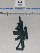 1/12 Scale Modern Era Assault Rifle with Scope - GI Joe Classified - Black