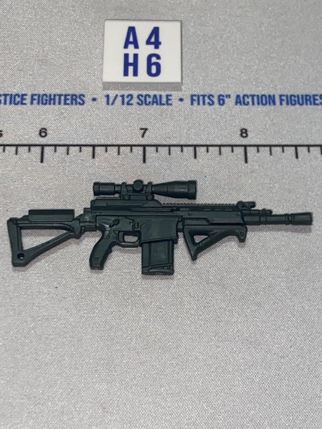 1/12 Scale Modern Era Assault Rifle with Scope - GI Joe Classified - Black