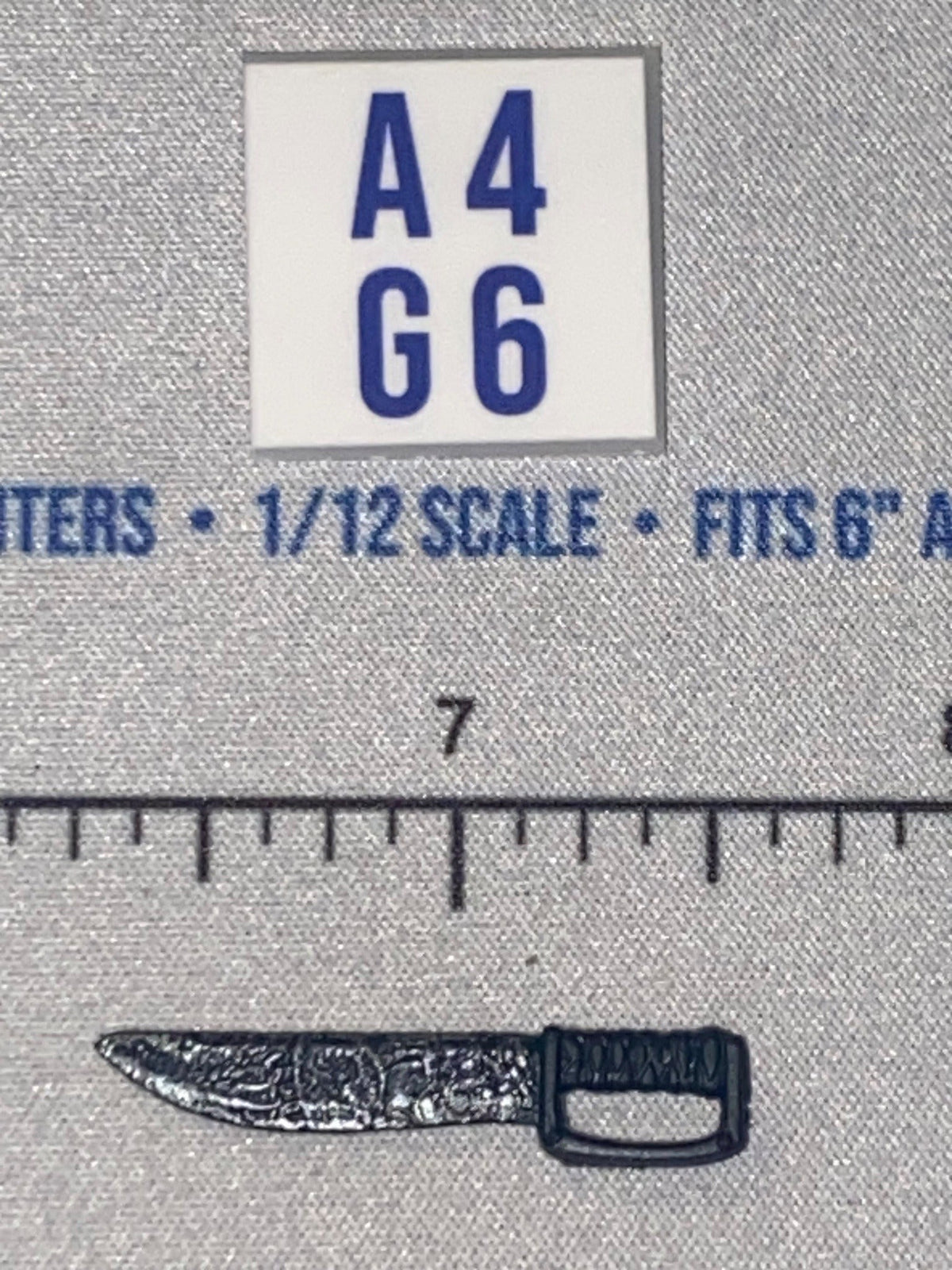 1/12 Scale Napoleonic Pirate Short Sword