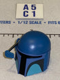 1/12 Scale Mandalorian Style Blue Helmet with Range Finder - Star Wars Black Series