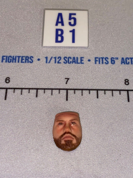 1/12 Scale Male Head Sculpt Face Alternative - Star Wars Black Series