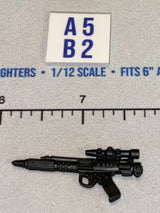 1/12 Scale Rebel Blaster Rifle - Star Wars Black Series - Black Plastic
