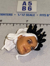 1/12 Scale Storm Female Head Sculpt with White and Black Hair - Marvel Legends